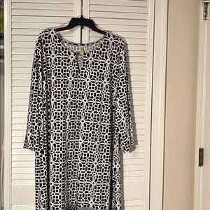 Black and white dress